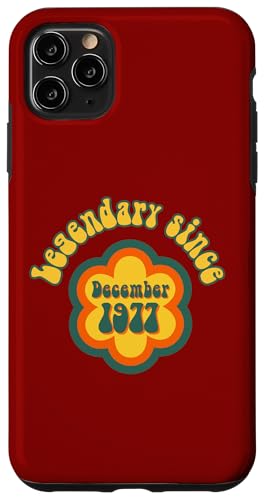 Consigue ahora Carcasa para iPhone 11 Pro Catálogo Max Nacido en Diciembre 1977 Cumpleaños Legendario desde 1977 Top Precio 2024 | regaloscumple.com