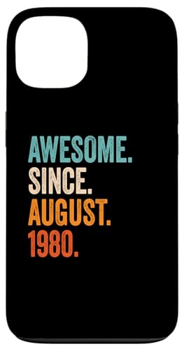 Comprar Carcasa para iPhone 13 Awesome Since August 1980 años 44 aniversario Regalos cumpleaños Ofertas 2024 | regaloscumple.com