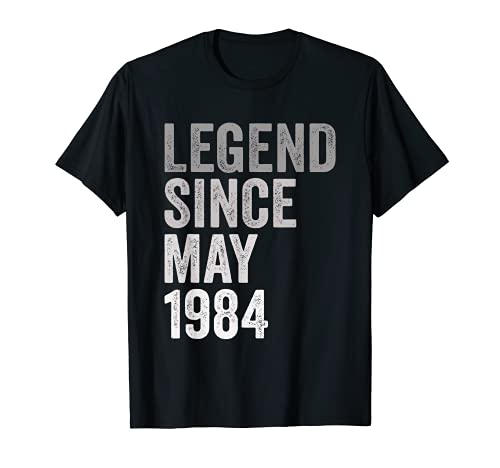 Comprar Leyenda Desde Mayo 1984 Año Cumpleaños Camiseta Navidad Ofertas 2025 | regaloscumple.com