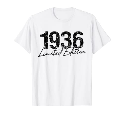 Consigue ahora Cumpleaños 1936 Edición limitada Regalo Usado Grunge Vintage Camiseta Catálogo Rebajas 2024 | regaloscumple.com
