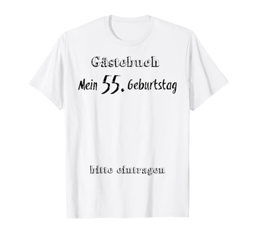 Consigue ahora Libro visitas para Regalos 55 cumpleaños diseño 55 años Camiseta Top Precio 2025 | regaloscumple.com