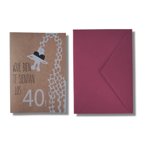 Comprar Forletter - Tarjeta Felicitación Catálogo 15 x 21'5 cm Cumpleaños Felices 40 Top Precio 2024 | regaloscumple.com