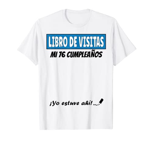 Comprar Libro De Visitas - 76 Años Regalos Cumpleaños Divertido Regalo 1945 Camiseta Rebajas 2025 | regaloscumple.com