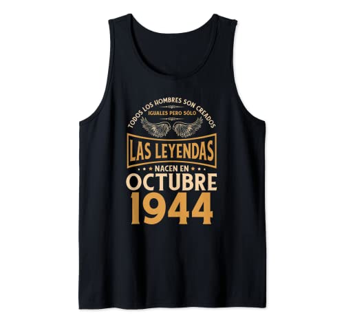 Consigue ahora Cumpleaños Hombre Regalos Las Leyendas Octubre Regalos 1944 Camiseta sin Mangas Ofertas 2025 | regaloscumple.com