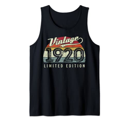 Consigue ahora Vintage 1920 Edición Limitada 102 Años 102 Cumpleaños Camiseta sin Cumpleaños Mangas Rebajas 2024 | regaloscumple.com
