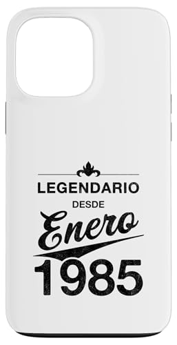 Consigue ahora Carcasa para iPhone 13 Pro BlackFriday Max 40 cumpleaños Nacido en Enero 1985 Vintage 40 años Rebajas 2025 | regaloscumple.com