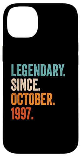Comprar Carcasa BlackFriday para iPhone 14 Plus Legendary Since October 1997 años 27 aniversario cumpleaños Top Precio 2024 | regaloscumple.com