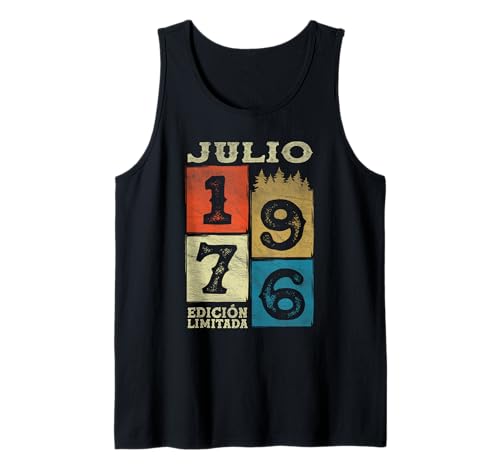Comprar Julio Ideas para regalar 1976 Vintage - 48 Años Regalo Cumpleaños Hombre Camiseta sin Mangas Ofertas 2025 | regaloscumple.com