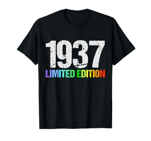 Comprar 83 Años Cumpleaños Hombre Mujer Regalo Divertido 1937 Catálogo Camiseta Ofertas 2025 | regaloscumple.com