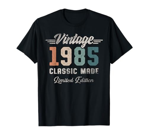 Consigue ahora Vintage 1985 Navidad 40 cumpleaños coche clásico Camiseta Ofertas 2024 | regaloscumple.com