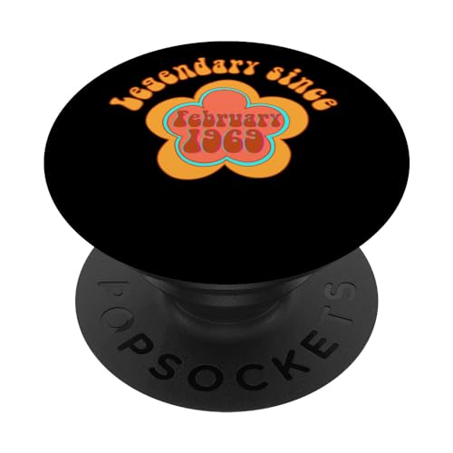 Comprar Nacido en febrero 1969 BlackFriday Cumpleaños Legendario desde 1969 PopSockets PopGrip Intercambiable Top Precio 2024 | regaloscumple.com