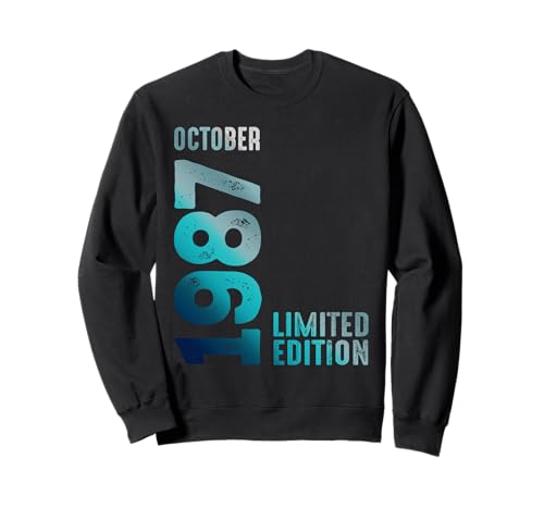 Comprar Navidad Edición Limitada 1987 Octubre 1987 Cumpleaños Sudadera Ofertas 2025 | regaloscumple.com