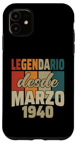 Comprar Carcasa para iPhone 11 Legendario Desde Marzo 1940 - Cumpleaños Catálogo 84 Años Rebajas 2024 | regaloscumple.com