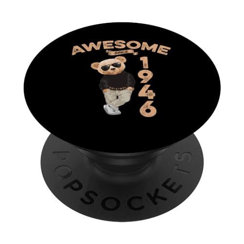 Comprar Awesome Since 1946 - Oso Ideas para regalar peluche para cumpleaños PopSockets PopGrip Intercambiable Rebajas 2024 | regaloscumple.com