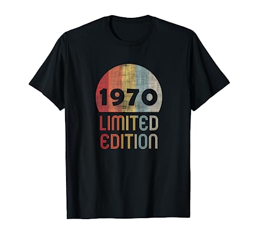 Consigue ahora 52 Años Cumpleaños Hombre Catálogo Mujer Regalo 1970 Limited Edition Camiseta Top Precio 2024 | regaloscumple.com