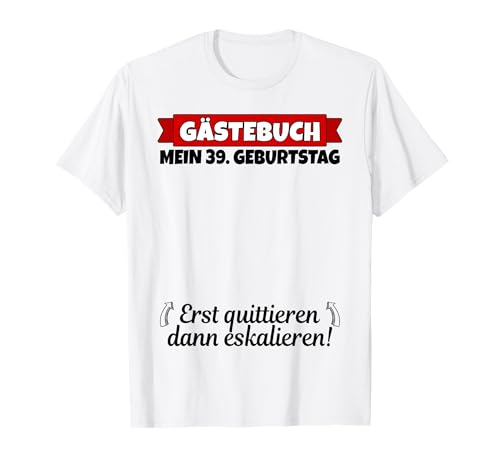 Comprar 39 cumpleaños libro visitas | 39 cumpleaños Ideas para regalar mujer divertida Camiseta Ofertas 2024 | regaloscumple.com