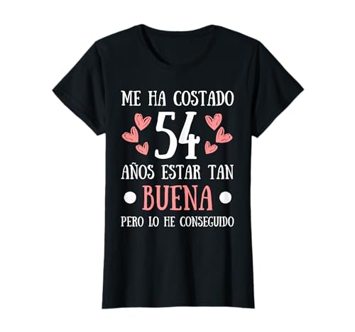 Comprar 54 Años Mujer Divertido Regalo Cumpleaños Buena Regalos Camiseta Top Precio 2025 | regaloscumple.com