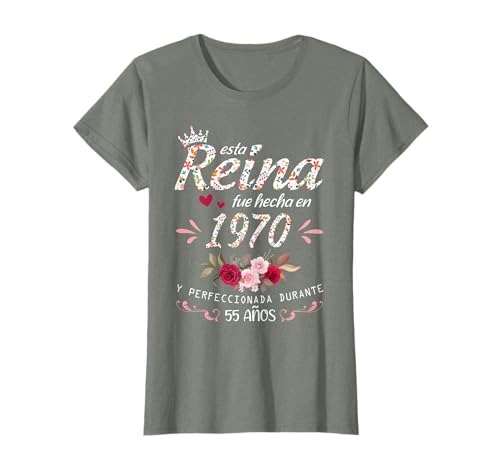 Comprar 55 Años Cumpleaños Mujer Hecha En 1970 55 Cumpleaños Regalo Promoción Camiseta Rebajas 2024 | regaloscumple.com