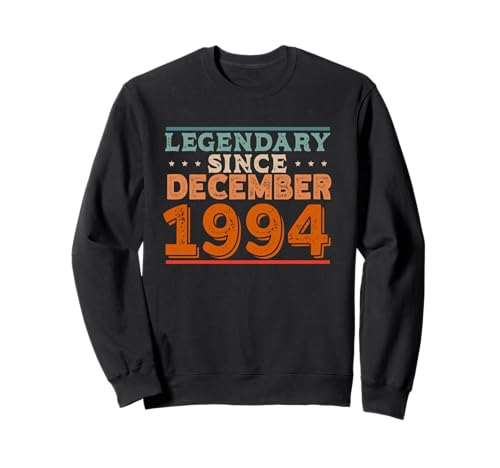 Consigue ahora Legendario desde diciembre 1994 retro vintage fiesta cumpleaños Sudadera BlackFriday Ofertas 2024 | regaloscumple.com