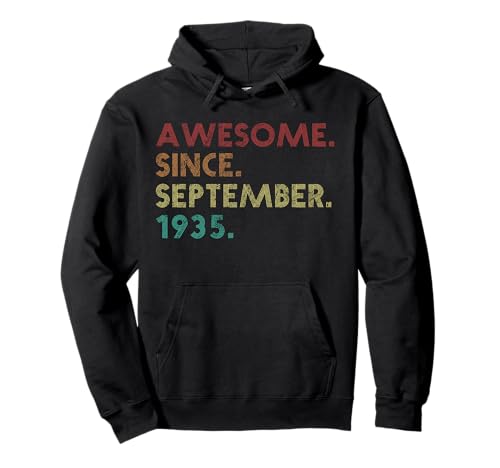 Comprar Impresionante Navidad desde septiembre 1935 Funny 89 cumpleaños Sudadera con Capucha Rebajas 2024 | regaloscumple.com
