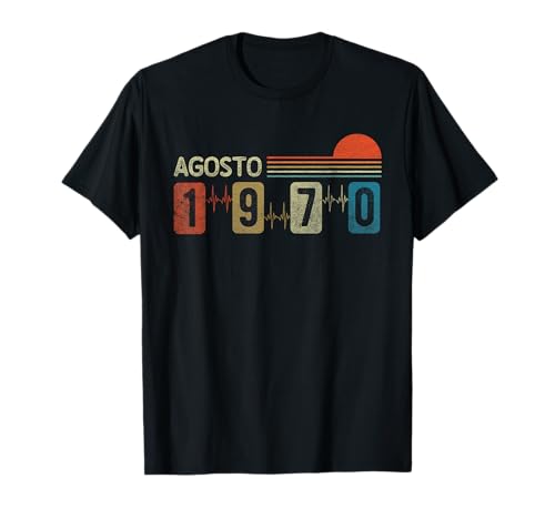 Consigue ahora Agosto 1970 Vintage - Promoción 53 Años Regalo Cumpleaños Hombre Camiseta Top Precio 2024 | regaloscumple.com