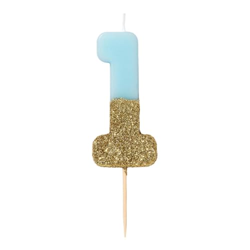 Comprar Talking Tables We Heart Birthdays Glitter Number Candle Regalos 1 Blue Top Precio 2025 | regaloscumple.com