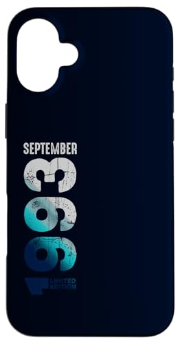 Comprar Septiembre Navidad 1993 Edición Limitada 1993 Cumpleaños Carcasa para iPhone 16 Plus Rebajas 2025 | regaloscumple.com