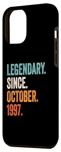 Top Precios Carcasa para iPhone 14 Plus Legendary Since October 1997 años 27 aniversario cumpleaños