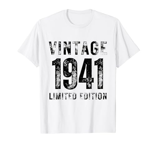 Comprar Vintage 1941 Edición limitada / 84.º cumpleaños 84.º años Camiseta BlackFriday Top Precio 2024 | regaloscumple.com