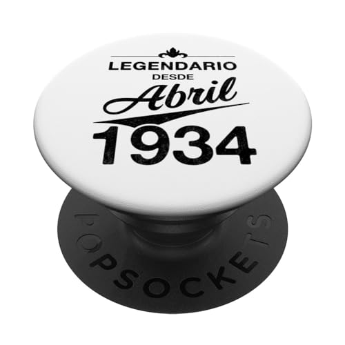 Consigue ahora 90 cumpleaños Nacido en Abril 1934 Vintage BlackFriday 90 años PopSockets PopGrip Intercambiable Ofertas 2024 | regaloscumple.com