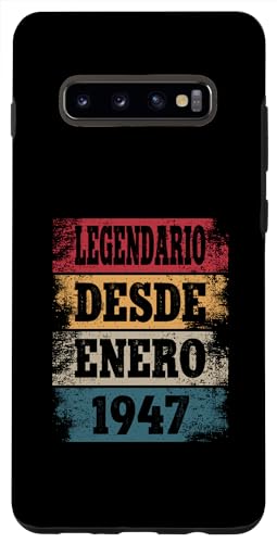 Consigue ahora Carcasa para Galaxy S10+ Legendario Desde Enero 1947 - Cumpleaños 78 Años Regalos Ofertas 2024 | regaloscumple.com