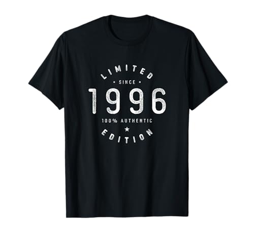 Comprar Edición limitada 1996 - Año nacimiento Milestone Cumpleaños Vintage Camiseta Ideas para regalar Top Precio 2024 | regaloscumple.com