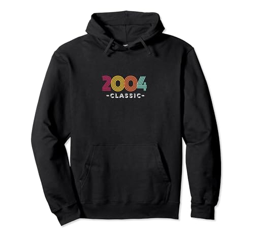 Consigue BlackFriday ahora Cumpleaños Mujeres & Hombres Regalo cumpleaños 2004 Clásico Sudadera con Capucha Rebajas 2024 | regaloscumple.com