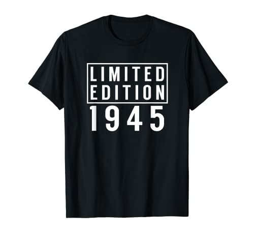 Comprar 77 Edición limitada Ideas para regalar regalo cumpleaños 1945 Camiseta Rebajas 2025 | regaloscumple.com