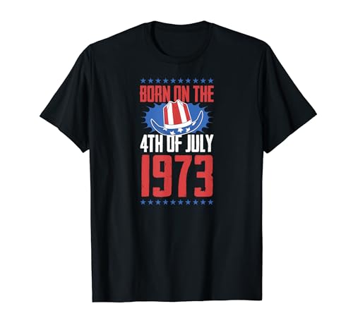 Consigue ahora Nacido el 4 julio 1973 Año nacimiento Regalos USA Fiesta cumpleaños Camiseta Top Precio 2024 | regaloscumple.com