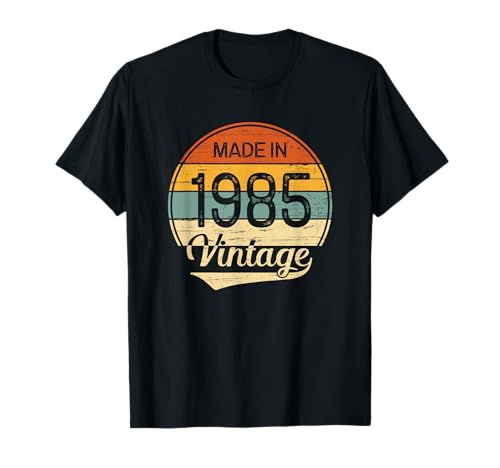 Consigue ahora Regalo Hombre Mujer Ideas para regalar Cumpleaños 39 Años Vintage Made in 1985 Camiseta Ofertas 2024 | regaloscumple.com