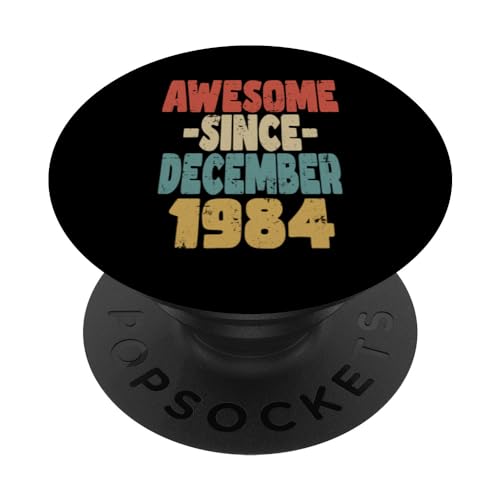 Comprar 1984 cumpleaños vintage retro impresionante desde diciembre 1984 PopSockets Promoción PopGrip Intercambiable Rebajas 2024 | regaloscumple.com
