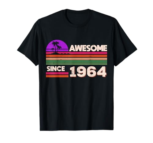 Comprar 61 cumpleaños Hombres Promoción Mujeres Impresionante desde 1964 Camiseta Top Precio 2025 | regaloscumple.com