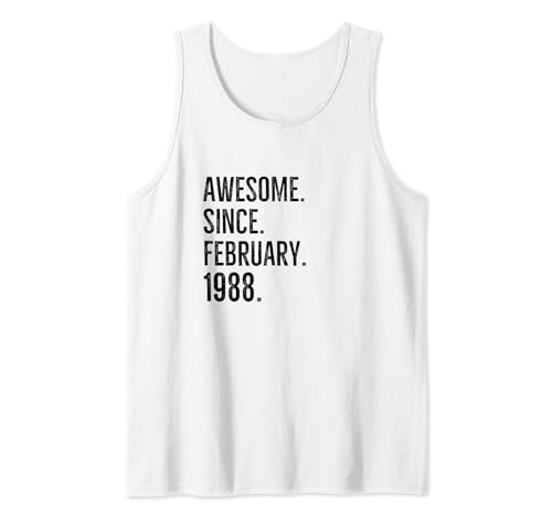 Comprar Impresionante desde febrero 1988 Edad Ideas para regalar Cumpleaños Idea Camiseta sin Mangas Rebajas 2024 | regaloscumple.com
