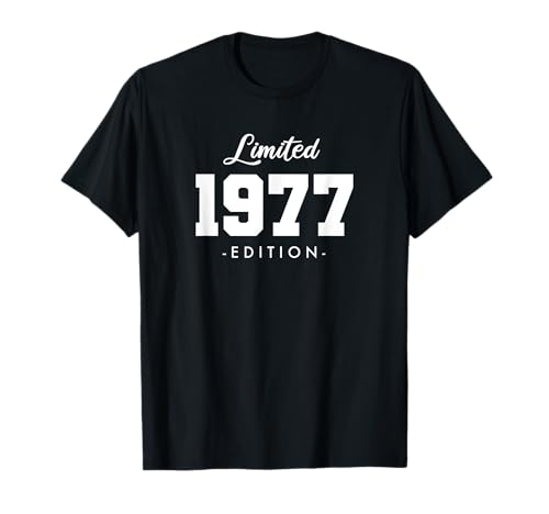 Comprar Retro 46 Años Nacido en 1977 Edición Cumpleaños Limitada 46 Cumpleaños Camiseta Rebajas 2023 | regaloscumple.com
