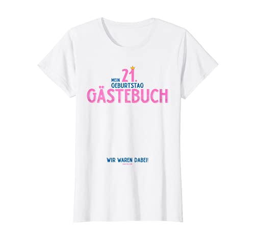 Comprar Mujer Libro visitas Catálogo 21 cumpleaños con texto en alemán Camiseta Rebajas 2025 | regaloscumple.com