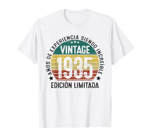 Comprar Retro 90 Años Vintage 1935 Edición Cumpleaños Limitada 90 Cumpleaños Camiseta Top Precio 2024 | regaloscumple.com
