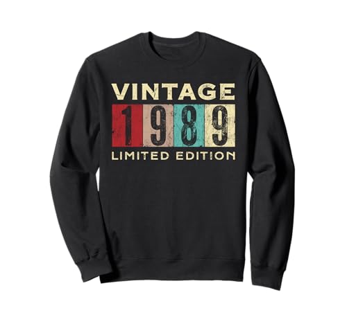 Consigue ahora Navidad Retro Vintage 1989 Edición Limitada 36 Cumpleaños 36 Años Sudadera Top Precio 2025 | regaloscumple.com