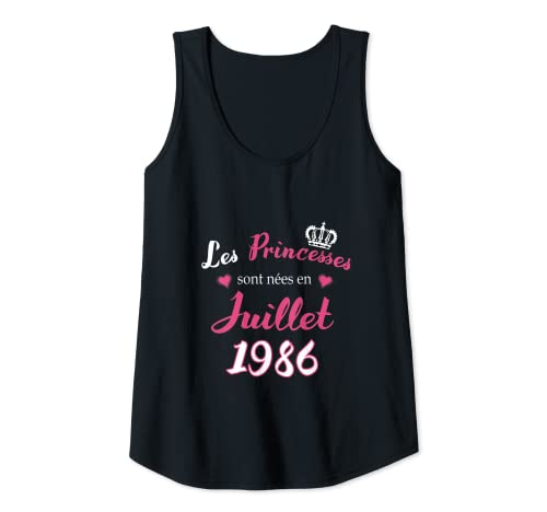 Consigue ahora Mujer Las princesas nacieron en Catálogo julio 1986 Cumpleaños Fiesta Camiseta sin Mangas Top Precio 2025 | regaloscumple.com