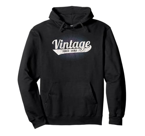 Consigue ahora 81st Birthday Vintage Born In 1943 Classic Original Sudadera Promoción con Capucha Ofertas 2024 | regaloscumple.com