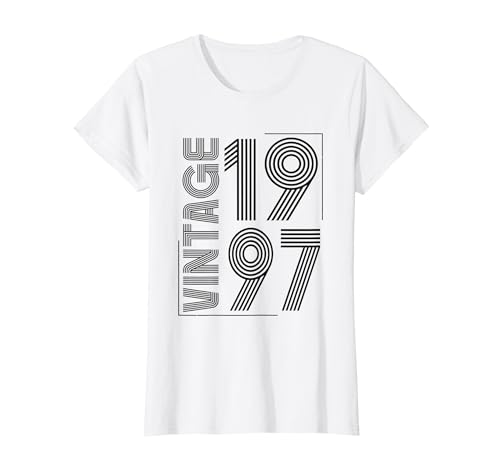 Comprar Camisetas vintage 1997 para mujer retro divertidas BlackFriday cumpleaños 1997 Camiseta Top Precio 2024 | regaloscumple.com