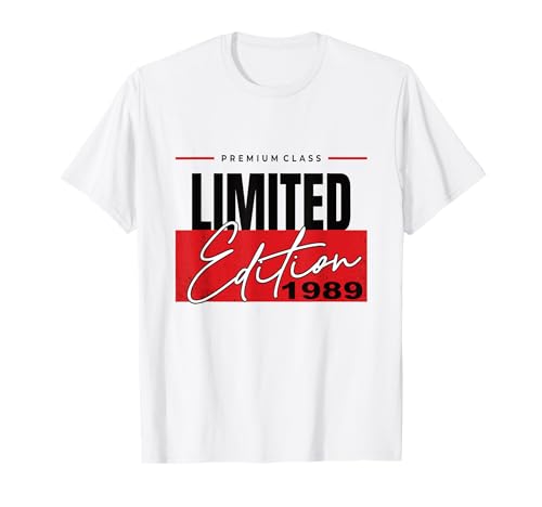 Consigue ahora Promoción Edición Limitada 1989 Cumpleaños 1989 Año 1989 Nacido Camiseta Top Precio 2025 | regaloscumple.com