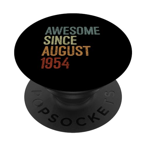 Comprar Impresionante desde agosto 1954 regalo cumpleaños divertido retro PopSockets Catálogo PopGrip Intercambiable Top Precio 2024 | regaloscumple.com