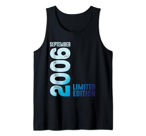 Comprar Septiembre 2006 Ideas para regalar Año 2006 Retro 2006 Vintage Edición Limitada Camiseta sin Mangas Top Precio 2024 | regaloscumple.com