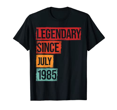Consigue ahora Cumpleaños Promoción legendario desde julio 1985 Camiseta Top Precio 2024 | regaloscumple.com